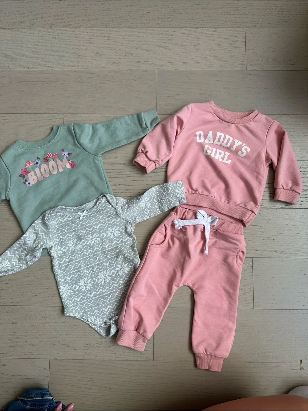 Pack of shirt, sweatshirt, and matching set